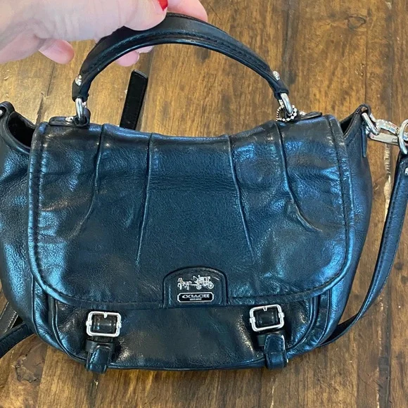 Coach Black Leather Crossbody Bag - Picture 6 of 6